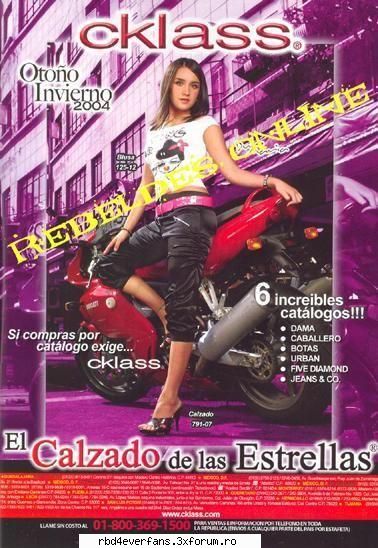 Dulce Maria in revista Cklass - se potriveste tinuta pt mersu cu motocicleta - Dulce Maria